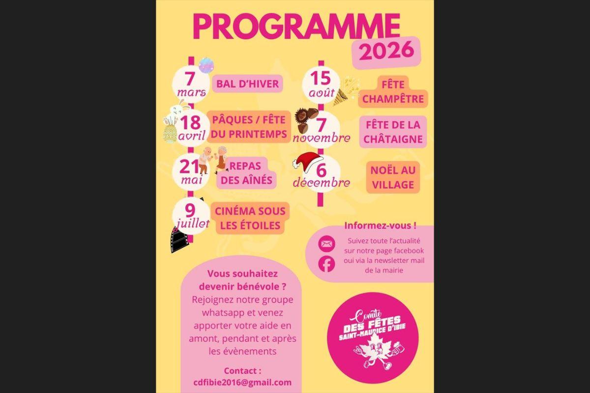 Programme 2026 du CDF